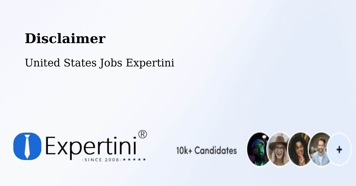 Disclaimer - United States Jobs Expertini