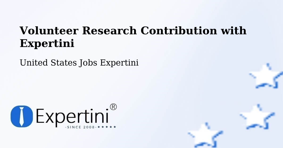 Volunteer Research Contribution Program – Pennington - United States Jobs Expertini